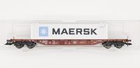Fleischmann 5245K DB vekselladvogn med Maersk 40 fods-container
