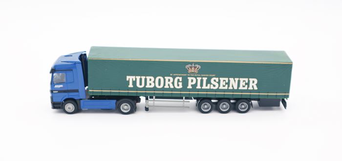 Albedo Mercedes lastvogn med sættevogn 'Tuborg Pilsener'