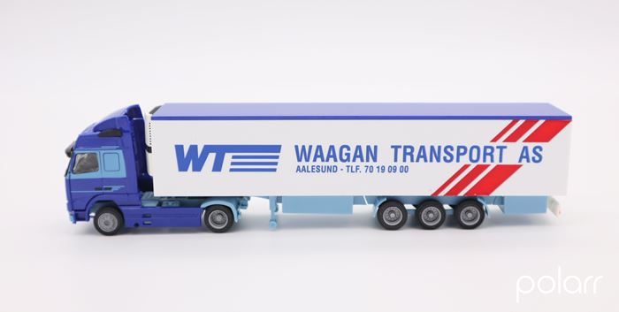 Albedo Volvo lastvogn med sættevogn 'WT Waagan Transport AS'