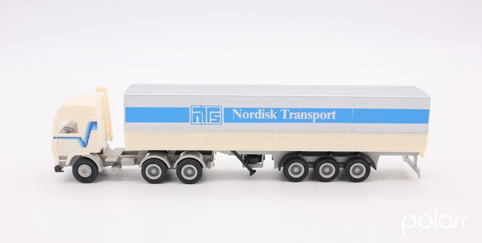Herpa Volvo lastvogn med sættevogn 'Nordisk Transport'