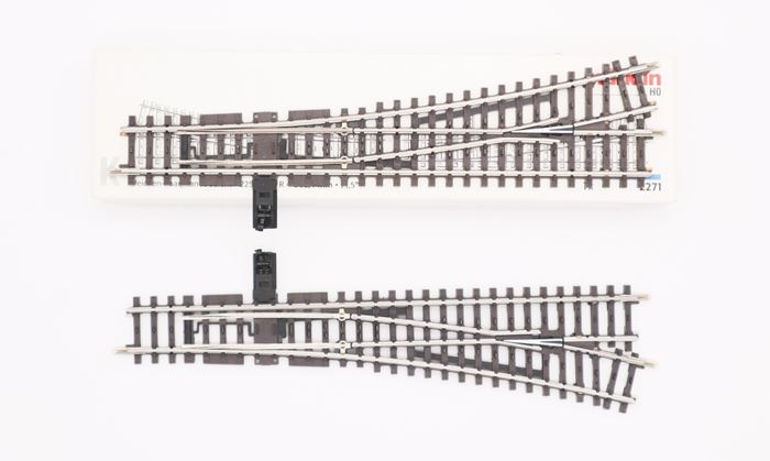 Märklin 2271 sporskiftesæt, lang, højre/venstre