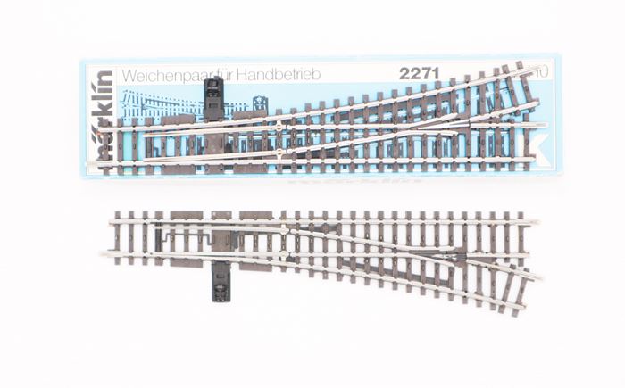 Märklin 2271 sporskiftesæt, lang, højre/venstre