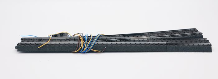 Märklin 24711 (2 x 24071) sporskifte, lang, elektrisk med lys