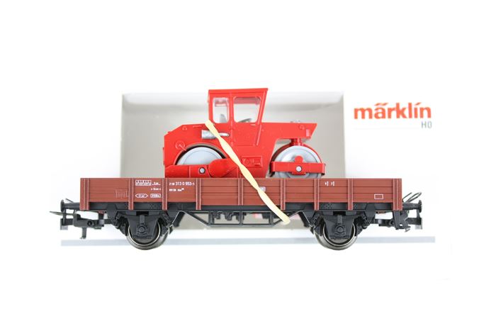 Märklin 44241 DB godsvogn med tromlemaskine