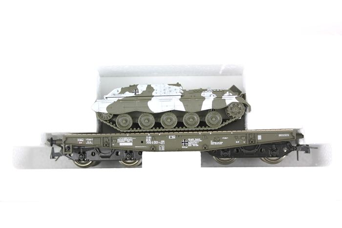 Roco 47397 DB Rlmmp kampvognstransport med Jaguar