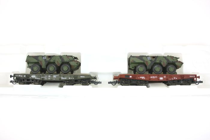 Roco Minitanks 803 DB Rlmmp kampvognstransportvognsæt 'BW'