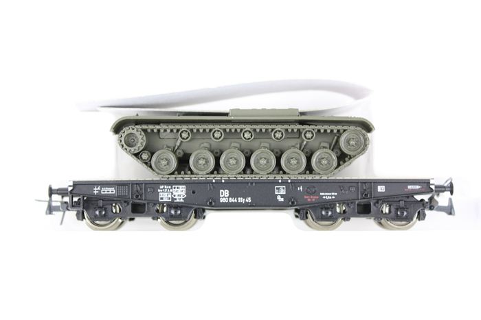 Roco Minitanks 858 DB SSy 45 kampvognstransport med M48