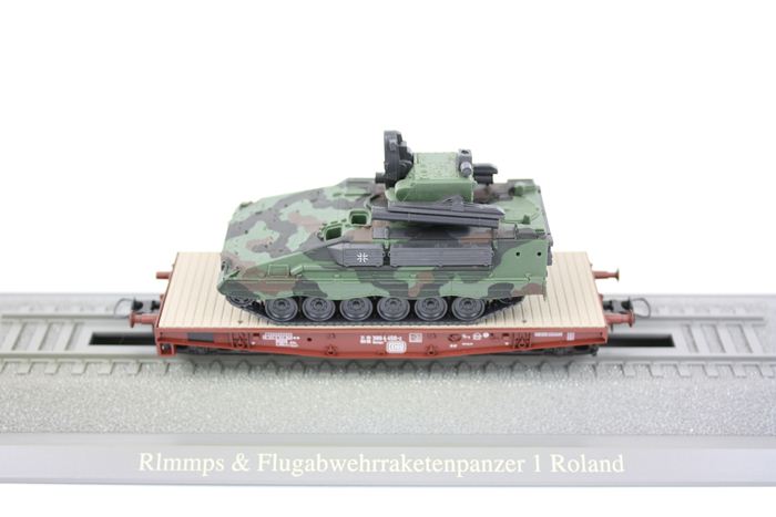 Roco Minitanks 883 DB Rlmmps kampvognstransport 'BW'