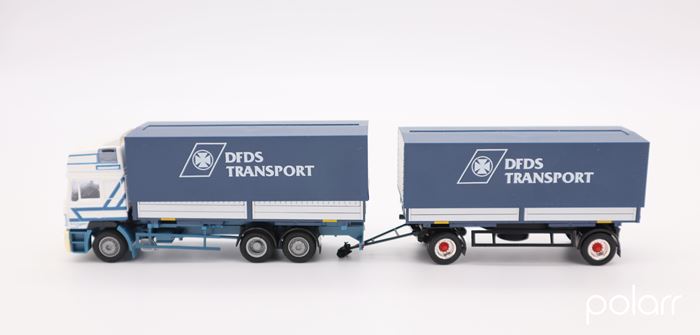 Wiking MAN lastbil med hænger 'DFDS Transport'