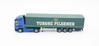 Mercedes lastvogn med sættevogn 'Tuborg Pilsener'