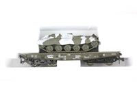 Roco 47397 DB Rlmmp kampvognstransport med Jaguar