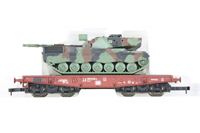 Roco Minitanks 813 DB Rlmmp kampvognstransport 'BW'