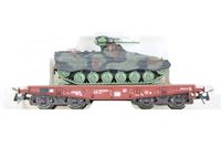 Roco Minitanks 818 DB Rlmmp kampvognstransport 'BW'