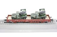 Roco Minitanks 865 DB Kbs godsvogn med to Hummer 'BW'